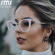 Load image into Gallery viewer, Ladies Optical Sexy Cat Eye Glasses Frames Women Brand Designer Eyeglasses Clear Lens Eyewear UV400