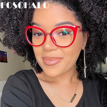 Load image into Gallery viewer, Ladies Optical Sexy Cat Eye Glasses Frames Women Brand Designer Eyeglasses Clear Lens Eyewear UV400