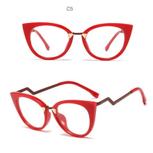 Carica l&#39;immagine nel visualizzatore di Gallery, Ladies Optical Sexy Cat Eye Glasses Frames Women Brand Designer Eyeglasses Clear Lens Eyewear UV400