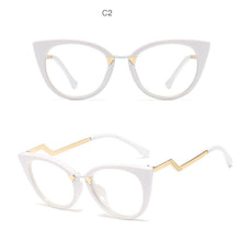 Load image into Gallery viewer, Ladies Optical Sexy Cat Eye Glasses Frames Women Brand Designer Eyeglasses Clear Lens Eyewear UV400