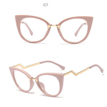 Load image into Gallery viewer, Ladies Optical Sexy Cat Eye Glasses Frames Women Brand Designer Eyeglasses Clear Lens Eyewear UV400
