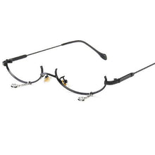 Load image into Gallery viewer, Ladies Oval Makeup Decoration Glasses Waterdrop Pendant Eyeglasses Frame Women Female Metal Glasses Without Lenses