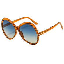 Load image into Gallery viewer, Ladies Oversized Round Cat Eye Sunglasses Ladies 2023 Retro Gradient Sunglasses Men And Women T-Shaped Big Frame Sunglasses