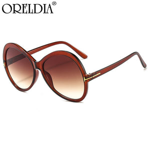 Occhiali da sole rotondi oversize cat-eye da donna Occhiali da sole retrò sfumati 2023 da donna Occhiali da sole con montatura grande a forma di T per uomo e donna 