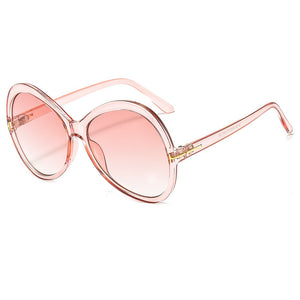 Occhiali da sole rotondi oversize cat-eye da donna Occhiali da sole retrò sfumati 2023 da donna Occhiali da sole con montatura grande a forma di T per uomo e donna 