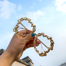 Load image into Gallery viewer, Ladies Retro Sunglasses Big Brand Designer Uv400 Glasses Female Gradient Black Shadow  Glasses