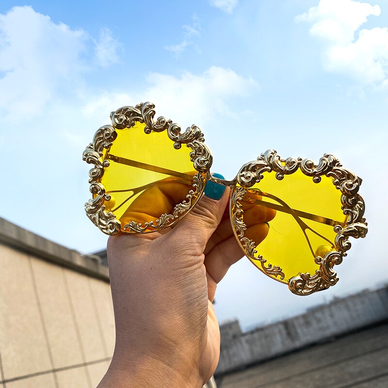Ladies Retro Sunglasses Big Brand Designer Uv400 Glasses Female Gradient Black Shadow  Glasses