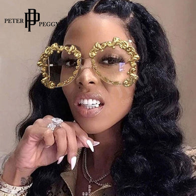 Ladies Retro Sunglasses Big Brand Designer Uv400 Glasses Female Gradient Black Shadow  Glasses