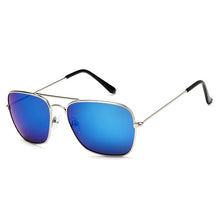 Carica l&#39;immagine nel visualizzatore di Gallery, Ladies Square Sunglasses Women men sun glasses mirror Sun Glasses For Woman men Gold Metal Frame Eyewear Female Shades