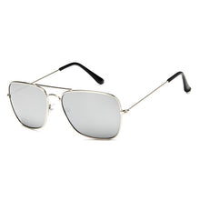 Carica l&#39;immagine nel visualizzatore di Gallery, Ladies Square Sunglasses Women men sun glasses mirror Sun Glasses For Woman men Gold Metal Frame Eyewear Female Shades