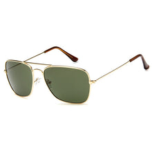 Carica l&#39;immagine nel visualizzatore di Gallery, Ladies Square Sunglasses Women men sun glasses mirror Sun Glasses For Woman men Gold Metal Frame Eyewear Female Shades