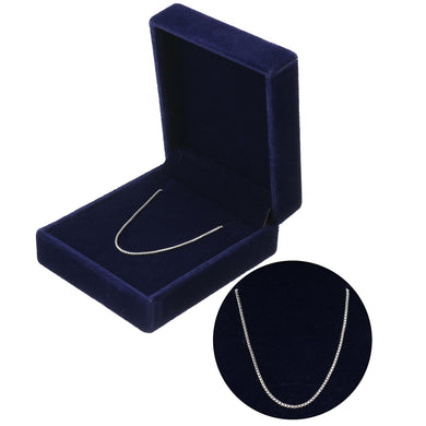 Ladies Sterling Silver 925 Chain mental necklace with packing box women girl gift Jewelry