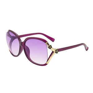 Ladies Sunglasses Big Frame Dot Paint Hollow Rose Sunglasses Trend All-Match Classic Travel Glasses UV400 Oчки Mодные