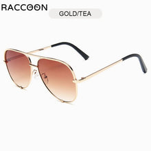 Carica l'immagine nel visualizzatore di Gallery, Occhiali da sole da donna alla moda classici in metallo per l'aviazione da guida in lega da donna UV400 occhiali da sole da uomo con lenti sfumate tonalità pilota 