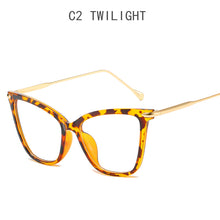Load image into Gallery viewer, Lady Cat Eye Glasses Frames For Women Sexy Oversized Metal Frame Brand Designer Optical EyeGlasses Eyewear
