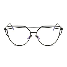 Load image into Gallery viewer, Lady Cat Eye Glasses Frames for Women Sexy Oversized Metal Frame Brand Designer Optical EyeGlasses Transparent Eyewear