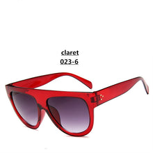 Carica l&#39;immagine nel visualizzatore di Gallery, Lady Flat top Oversized Sunglasses Women Retro Female Big Frames UV400 Cat Eye Sunglass Electroplated Rivet Sun Glasses Shades