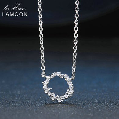 2017 New Circle of Ocean S925 Pendant Necklace 925-Sterling-Silver Fine Jewelry for Women Wedding LMNY065Wedding LMNY065