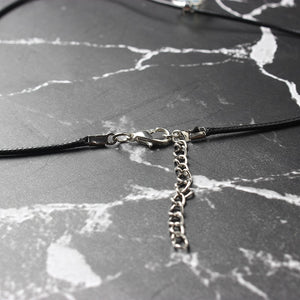 Hexagonal Column Necklaces Natural Crystal Pendants Stone Pendant Leather Chains Necklace For Women Fashion Jewelry