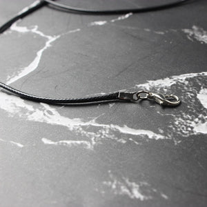 Hexagonal Column Necklaces Natural Crystal Pendants Stone Pendant Leather Chains Necklace For Women Fashion Jewelry