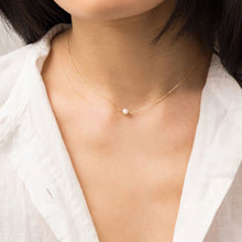 Carica l&#39;immagine nel visualizzatore di Gallery, Laramoi Simple Imitation Pearl Pendant Necklace Women Stainless Steel Thin Chain Choker Birthday Gift Fahion Jewelry Wholesale