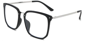 Large Female Glasses Clear Lens Oversized White Eyeglasses Frame Women Optical Spectacl Simple Square Glasses Decorative