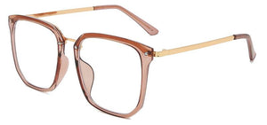 Large Female Glasses Clear Lens Oversized White Eyeglasses Frame Women Optical Spectacl Simple Square Glasses Decorative