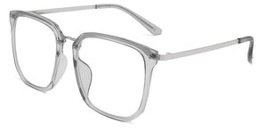 Large Female Glasses Clear Lens Oversized White Eyeglasses Frame Women Optical Spectacl Simple Square Glasses Decorative