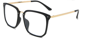 Large Female Glasses Clear Lens Oversized White Eyeglasses Frame Women Optical Spectacl Simple Square Glasses Decorative