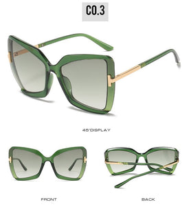 Large Frame 2023 Sunglasses T Butterfly Styles Retro Design Tint Color Shades Female UV400 Sun Glasses