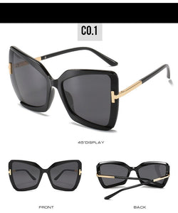 Large Frame 2023 Sunglasses T Butterfly Styles Retro Design Tint Color Shades Female UV400 Sun Glasses