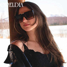Load image into Gallery viewer, Large Frame Flat Top Sunglasses Ladies Well-Known Designer Sunglasses Retro Square Glasses 2023 Men&#39;s Glasses Hot