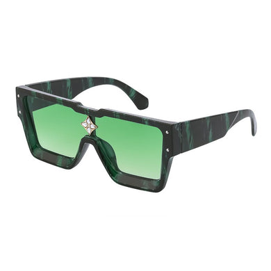 Large Frame Square Sun Glasses Men's Personality Women's Sunglasses Vintage Eye Wear UV Protect