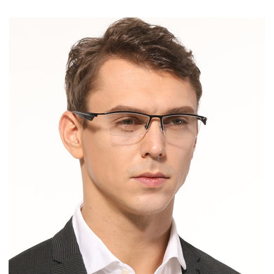 Large Size Business Glasses Square Frames Men Eyewear Pure Titanium Optical Prescription frame Eyeglasses
