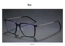 Load image into Gallery viewer, Large Square Titanium Glasses Frame Screwless Ultra-Light  Frames Eyeglasses Myopia Eyewear Prescription
