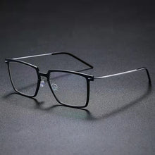 Load image into Gallery viewer, Large Square Titanium Glasses Frame Screwless Ultra-Light  Frames Eyeglasses Myopia Eyewear Prescription