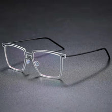 Load image into Gallery viewer, Large Square Titanium Glasses Frame Screwless Ultra-Light  Frames Eyeglasses Myopia Eyewear Prescription