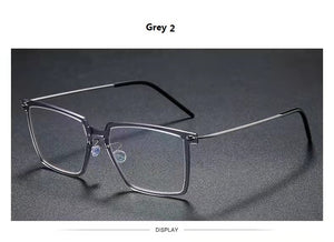 Large Square Titanium Glasses Frame Screwless Ultra-Light  Frames Eyeglasses Myopia Eyewear Prescription