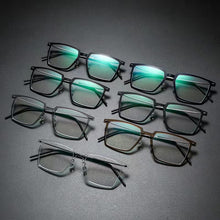 Load image into Gallery viewer, Large Square Titanium Glasses Frame Screwless Ultra-Light  Frames Eyeglasses Myopia Eyewear Prescription