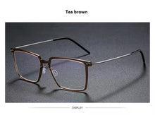 Load image into Gallery viewer, Large Square Titanium Glasses Frame Screwless Ultra-Light  Frames Eyeglasses Myopia Eyewear Prescription