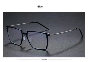 Large Square Titanium Glasses Frame Screwless Ultra-Light  Frames Eyeglasses Myopia Eyewear Prescription