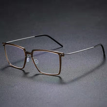 Load image into Gallery viewer, Large Square Titanium Glasses Frame Screwless Ultra-Light  Frames Eyeglasses Myopia Eyewear Prescription