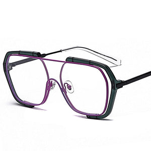 Large frame square Sunglasses women retro Sunglasses unisex ultraviolet eye protection sun glasses