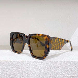Large frame thick legs sky blue green pink gray lens women's sunglasses 0956s glasses anti UV400