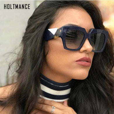 Largesize Square Sunglasses Women Big Frame Decoration  Stylish Brand Designer Gradient 2023 Sun Glasses UV400