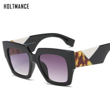 Load image into Gallery viewer, Largesize Square Sunglasses Women Big Frame Decoration  Stylish Brand Designer Gradient 2023 Sun Glasses UV400