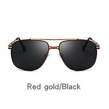 Load image into Gallery viewer, Laura Fairy British Style Men Pilot Sunglasses Twin-Beams Polarized Sunglasses Mens Sun Glasses Eyewear 120854