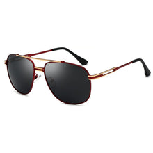 Load image into Gallery viewer, Laura Fairy British Style Men Pilot Sunglasses Twin-Beams Polarized Sunglasses Mens Sun Glasses Eyewear 120854
