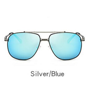 Laura Fairy British Style Men Pilot Sunglasses Twin-Beams Polarized Sunglasses Mens Sun Glasses Eyewear 120854