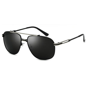 Laura Fairy British Style Men Pilot Sunglasses Twin-Beams Polarized Sunglasses Mens Sun Glasses Eyewear 120854